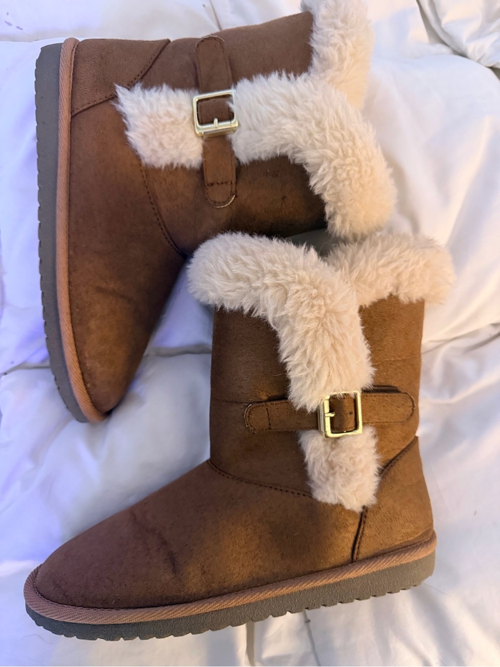 Kids Winter Faux-Fur Lined Boot - Brown
